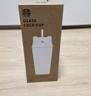 Starbucks Korea 2026 Cherry Blossom Cat Glass Blooming Cold Cup Tumbler 500ml