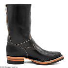 Mister Lou    10  Engineer Boots     Black Horsehide   Dr  Sole Half Sole   Usa