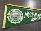 Vtg Old Michigan State University Spartans Football Basketball Pennant 30   