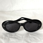 Vintage Capezio Sunglasses Black Oval Oversized