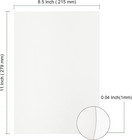 50 Pack 8 5 X 11 Inches White Chipboard Sheets 40 Pt White Chipboard