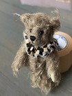 Super Rare Vintage World Of Miniature Bears Mohair Teddy Bear Jointed Plush