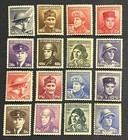 Travelstamps  Czechoslovakia Stamps 1945 War Heroes Sg  427-442 Mint Mnh Og