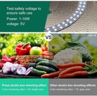 Led Photo Studio Light Box Portable Folding Photography Shooting Tent Kit Gift