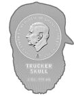 2023 Ghana Trucker Skull Shaped 1 Oz Silver Coin - 999 Mintage