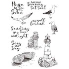 Seagull Lighthouse Let Your Drams Set Sail Metal Cutting Dies Clear Stamps Craft