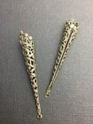 13153           Brass Oxidized Large Tussie Mussie Victorian Holder