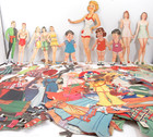 Paper Doll Huge Lot Vintage Estate Find Clothes Accessories Magazine Cut Outs