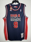 Michael Jordan Signed Usa Dream Team Jersey Xl Mitchell   Ness W  Coa