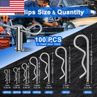 Cotter Pin Assortment Kit  220pcs Cotter Pins 13 Sizes Premium 304 Stainless Ste