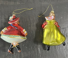Vtg Old World Christmas Cat And Mouse Blown Glass Ornament Fancy