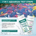 7 Way Aquarium Test Strips  125 Count Fish Tank Test Strips For Freshwater Saltw