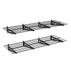 Workpro 2-pack 2 X 4ft 6ft Garage Wall Shelving Heavy Duty Wall Mounted Shelving