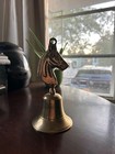 Vintage Horse Head Brass Bell 7 75    Solid Brass Equestrian Bell With Clapper