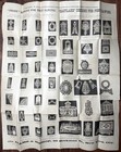 1880 Ladies Floral Cabinet Adams Bishop Fret Sawing Eastlake Broadside Victorian