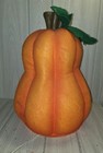 Vtg  1997 Lighted Halloween Indoor  Felt Blow Mold Pumpkin Jack O Lantern Read