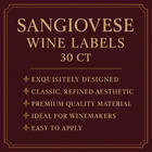 Winexpert Sangiovese Wine Labels 30 Ct