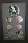 1992 United States Mint Prestige Silver Proof Set W  Silver Dollar Note Tarnish