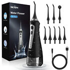 Cordless Water Flosser Floss Dental Oral Irrigator Pick Teeth Cleaner W  8 Tips