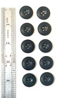 Lot Of 10 Usgi Uniform Bdu Pants And Shirt Buttons Black
