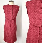 1960s Vintage Mod        Lovestruck        60s Vtg Sleeveless Cocktail Dress W  Bow Xs