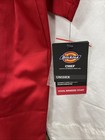 Dickies Chef Coat Cool Breeze Lightweight Short Sleeve  10 Button Red Xs Nwt