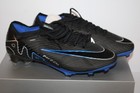 Nike Zoom Mercurial Vapor 15 Elite Fg Black Blue Soccer Cleats Sz 10 New W box