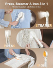 Jack     Rose Press Iron Steamer For Clothes dual Voltage 110-220v 6 1 Beige