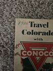 1936  Conoco Oil  Company Gas Station Travel Bureau Colorado Highway Road Map 
