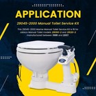 For Jabsco 29045-2000 Marine Manual Toilet Service Kit Fit For Toilet 1998-2007