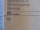 Cat- 966f Wheel Loader Op maint Man  Sebu6366-03   Bx17