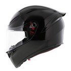 Agv K1-s Ece 22 06 Solid Gloss Black Full Face Motorcycle Helmet  2206