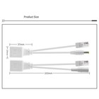 1 Pair Passive Poe Injector Splitter 10 100mbps Dc 5v24v 5 5x2 1mm Rj45 Cable