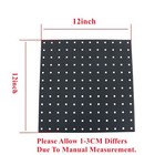 4 Pack 12 x12  Black Metal Peg Board For Walls Garage Workbench Shed Kitchen
