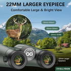 15x54 Binoculars For Adults High Powered With Harness  Phone Adapter And Bluetoo