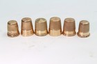 Antique Victorian Era 10k   14k Gold Thimble Lot - 6 Pieces - 19 9 Grams