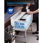 Uimoso 82 9 Qt Commercial Ice Bin 30 X 19 In Underbar Ice Bin With Sliding Cover