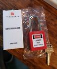 Tradesafe Lockout Tagout Safety Padlock Red 1 Pack New
