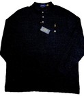 Men s Polo Ralph Lauren Long Sleeve Shirt Xxl 2xl Black Heather New Classic Fit