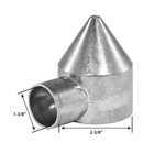 Yardgard Silver Aluminum Chain Link Bullet Cap 1 Pk