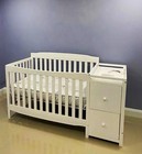Cunas Para Bebes Convertible Cambiador Cama Para Ni  os Marco White Baby Crib