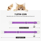 5 Pack Reflective-breakaway Cat Collars With Bells adjustable 5 Bright Colors