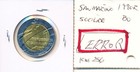 San Marino - 1990  Bu Bi-metallic - Error - Center Of Center    7248