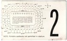 1971 Notre Dame Fighting Irish Vs Michigan State Spartans Ticket Stub 10 2 71