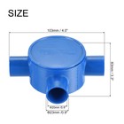 10pcs Pvc Conduit Box Junction Box T-shaped Round Box 20 Mm Waterproof