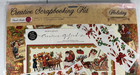 Creative Scrapbook Kit  Punch Studio  Old Style Christmas Santa Stickers Paper