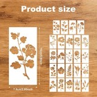 24pcs Wildflower Stencils For Painting  Reusable Crafts Stencils With Flower   L