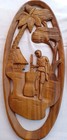 Vtg Mcm Polynesian Hand Carved Wall Art Tiki Bar Mid Century Wooden Scenes Large