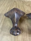 Set Of 4 Antique Vtg Wood Claw Foot Feet Furniture Chair Table Legs 5    Read