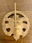 Vintage Carson Statesmetal Green Man Metal Sundial - Freeport Pa 9 3 8 